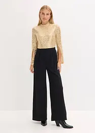 Combinaison en jersey avec haut à sequins, bonprix