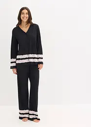Pyjama en douce viscose mélangée, bonprix
