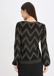Pull en fine maille brillante, bonprix