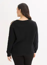Pull avec perles métalliques, bonprix