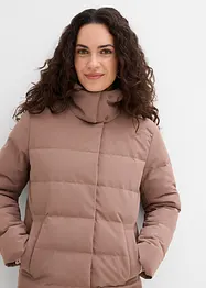 Doudoune longue et déperlante en duvet, bonprix