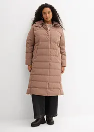 Doudoune longue et déperlante en duvet, bonprix