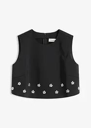 Top sans manches en coton mélangé, bonprix