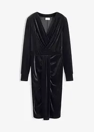 Midikleid aus fließendem Samt, bonprix
