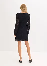 Spitzenkleid mit Trompetenärmeln, bonprix