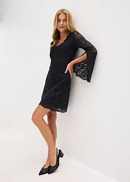 Spitzenkleid mit Trompetenärmeln, bonprix