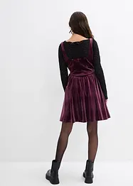 Corsagenkleid aus softem Samt, bonprix
