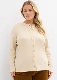 T-shirt manches longues côtelé, bonprix