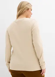 T-shirt manches longues côtelé, bonprix