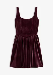 Corsagenkleid aus softem Samt, bonprix