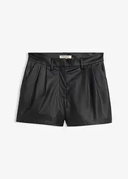 Kurze Lederimitat-Shorts, bonprix