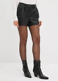 Kurze Lederimitat-Shorts, bonprix
