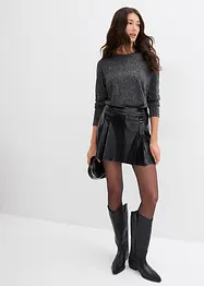 Langarmshirt mit Glitzergarn, bonprix