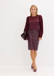 Langarmshirt mit Spitze, bonprix