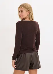 Top mit Wasserfallausschnitt, bonprix