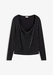 Top mit Wasserfallausschnitt, bonprix