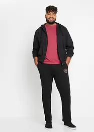 Pantalon de jogging 100% coton avec détails sportifs, bonprix