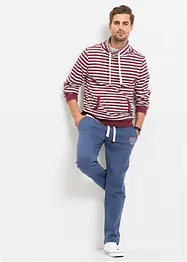 Jogginghose aus reiner Baumwolle mit sportiven Details, bonprix