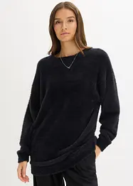 Longpullover aus weichem Federgarn, bonprix