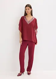 Oversize-Bluse mit Pailletten-Einsatz, bonprix