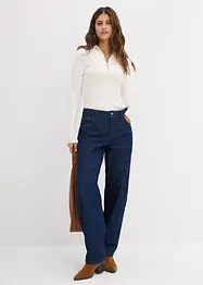 Jean balloon taille mi-haute, super doux, bonprix