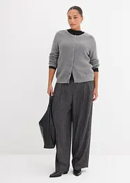 Strickjacke mit Zierknöpfen aus Woll-Mix, bonprix