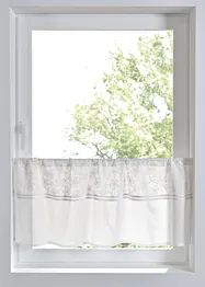 Brise-bise en coton avec broderies, bonprix