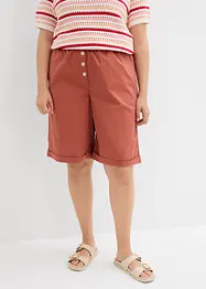 Bermuda effet paper touch en coton extensible, bonprix