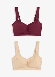 BH ohne Bügel mit Bio-Baumwolle (2er Pack), bonprix