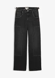Wide-Leg Jeans Mid Waist, bonprix