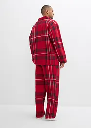 Herren Flanell Pyjama aus weicher Baumwolle mit Geschenkbeutel, bonprix