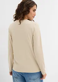 Langarmshirt mit reiner Bio-Baumwolle (2er Pack), bonprix