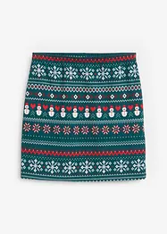 Jupe en coton extensible à imprimé norvégien, bonprix