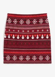 Minirock  mit Norwegermuster aus Baumwoll-Elasthan-Mix, bonprix