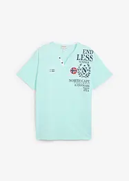 T-shirt col tunisien 100% coton, bonprix