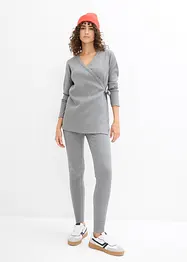 Set aus Umstands-Wickelshirt mit bequemer Leggings (2-tlg.Set), bonprix