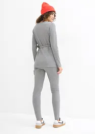 Set aus Umstands-Wickelshirt mit bequemer Leggings (2-tlg.Set), bonprix