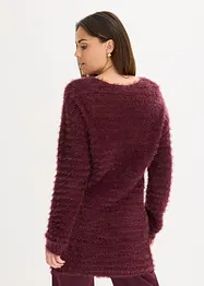 Flauschiger Long-Pullover, bonprix