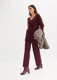 Flauschiger Long-Pullover, bonprix