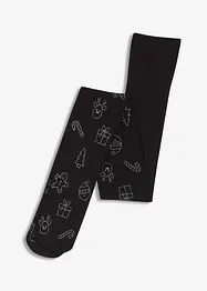 Strumpfhose mit Glitzer-Weihnachtsprint 40 DEN, bonprix