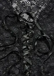 Body ouvert avec wet look, bonprix