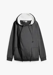 Umstands-Sweatjacke mit Baby-Einsatz und flauschiger Innenseite, bonprix