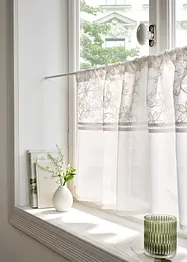 Brise-bise en coton avec broderies, bonprix