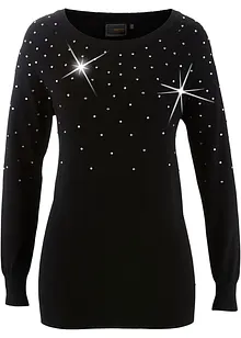 Long-Pullover mit Glitzersteinen, bpc selection