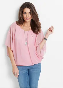 Chiffon Tunika mit Untertop, bonprix