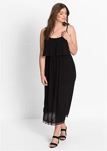 Robe midi à volant, bonprix