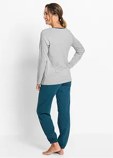 Pyjama mit Bio-Baumwolle, bonprix