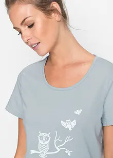 Capri Pyjama mit kurzen Ärmeln, bonprix