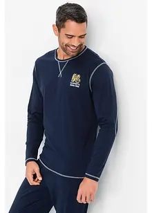 Pyjama aus reiner Baumwolle mit langen Ärmeln., bonprix