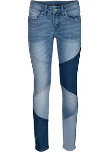 Skinny Jeans mit dreieckigen Einsätzen, bonprix